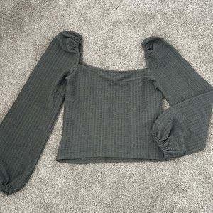 Express puffer sleeve shirt